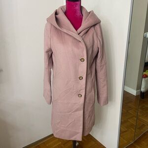 Cole Haan dusty rose wool coat 10